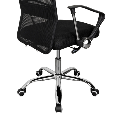 Silla Oficina X-50B, Wengue, con Cómodo Espaldar y Rodachines
