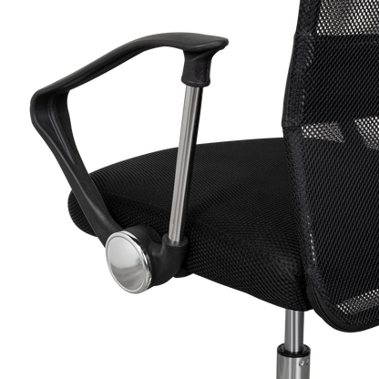 Silla Oficina X-50B, Wengue, con Cómodo Espaldar y Rodachines