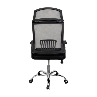 Silla Oficina X-57B, Wengue, con Cómodo Espaldar y Rodachines