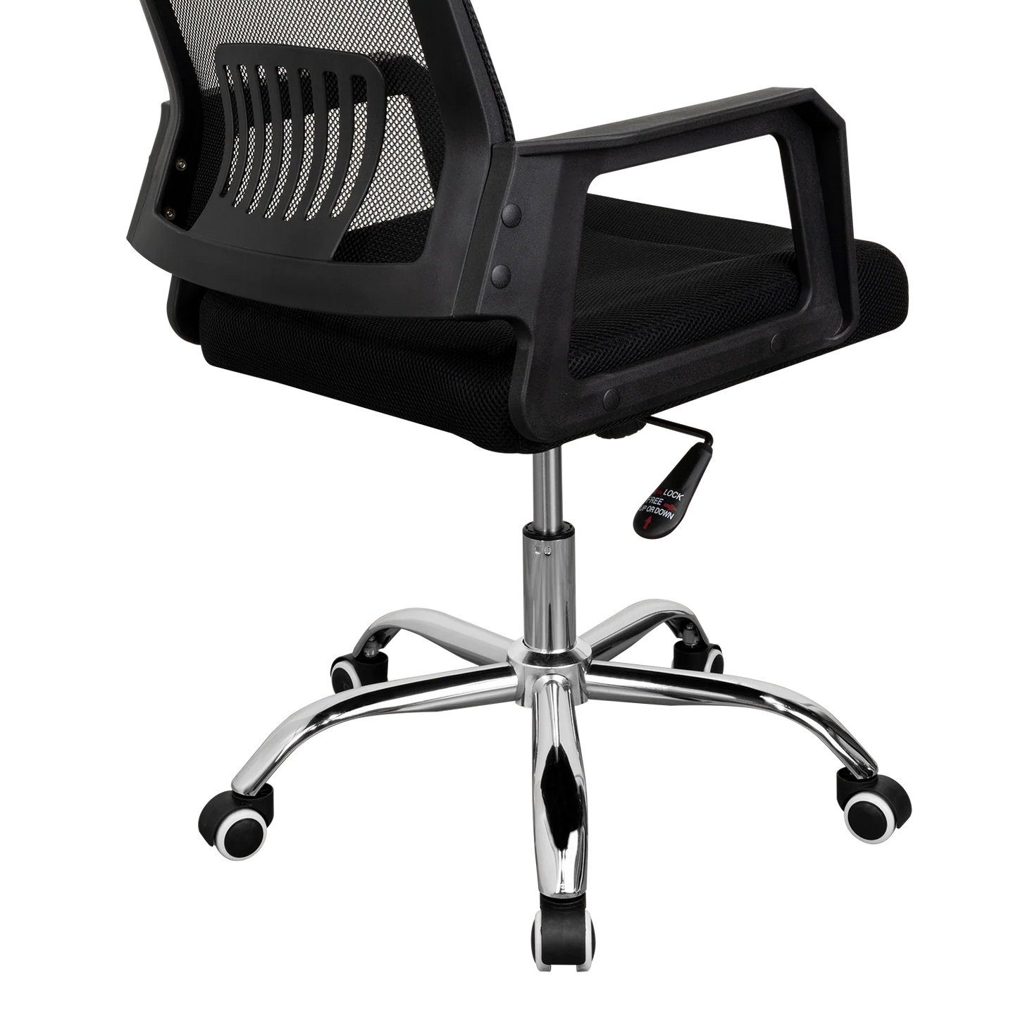 Silla Oficina X-57B, Wengue, con Cómodo Espaldar y Rodachines