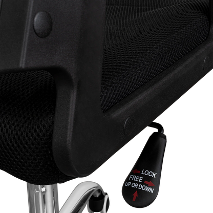 Silla Oficina X-57B, Wengue, con Cómodo Espaldar y Rodachines