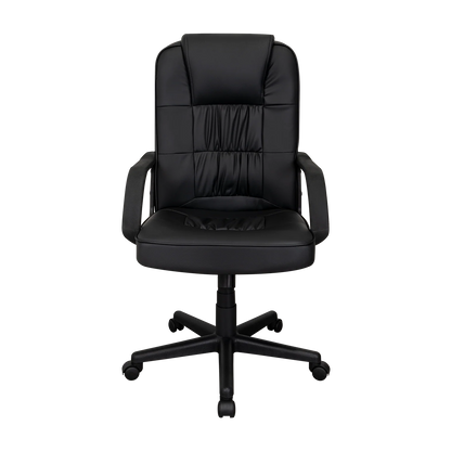 Silla Oficina X-69B, Wengue, con Cómodo Espaldar y Rodachines