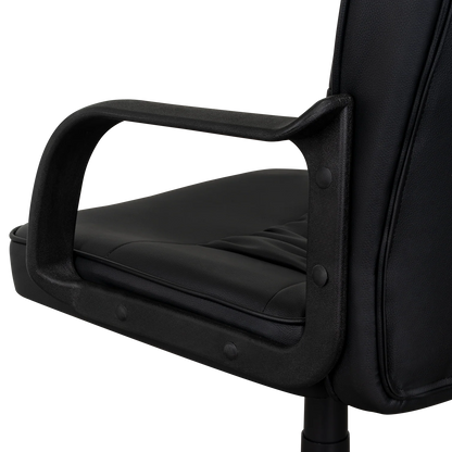 Silla Oficina X-69B, Wengue, con Cómodo Espaldar y Rodachines