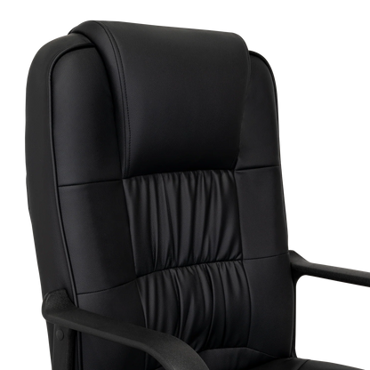 Silla Oficina X-69B, Wengue, con Cómodo Espaldar y Rodachines