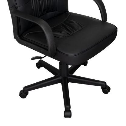 Silla Oficina X-69B, Wengue, con Cómodo Espaldar y Rodachines