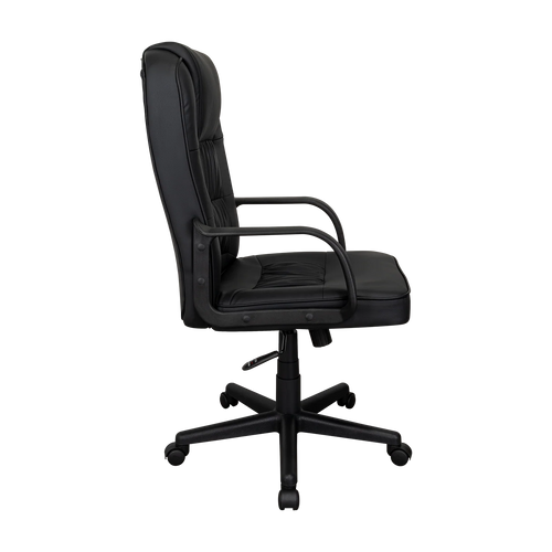 Silla Oficina X-69B, Wengue, con Cómodo Espaldar y Rodachines