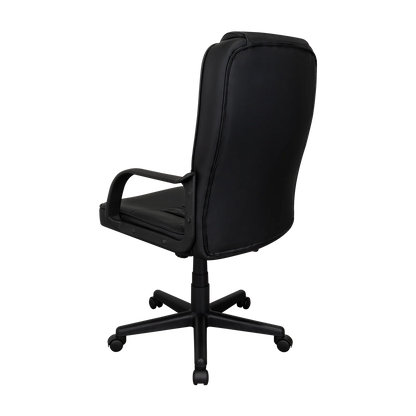 Silla Oficina X-69B, Wengue, con Cómodo Espaldar y Rodachines