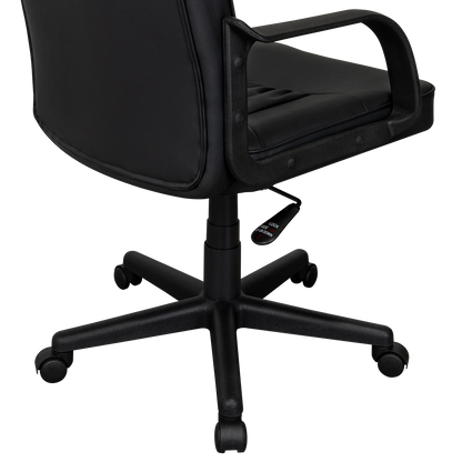 Silla Oficina X-69B, Wengue, con Cómodo Espaldar y Rodachines