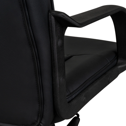 Silla Oficina X-69B, Wengue, con Cómodo Espaldar y Rodachines