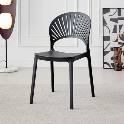 Silla Paraíso, Color Negro, con Espaldar y Diseño Moderno