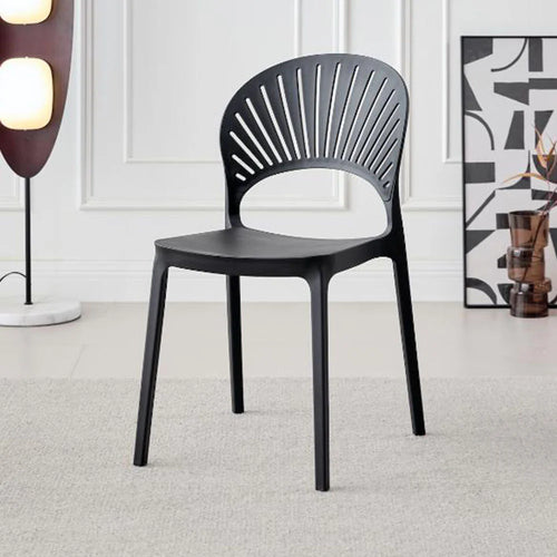 Silla Paraíso, Color Negro, con Espaldar y Diseño Moderno