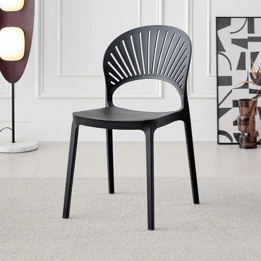 Silla Paraíso, Color Negro, con Espaldar y Diseño Moderno