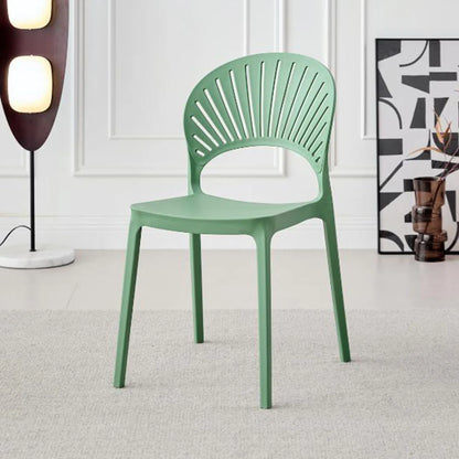 Silla Paraíso, Color Verde Oliva, con Espaldar y Diseño Moderno