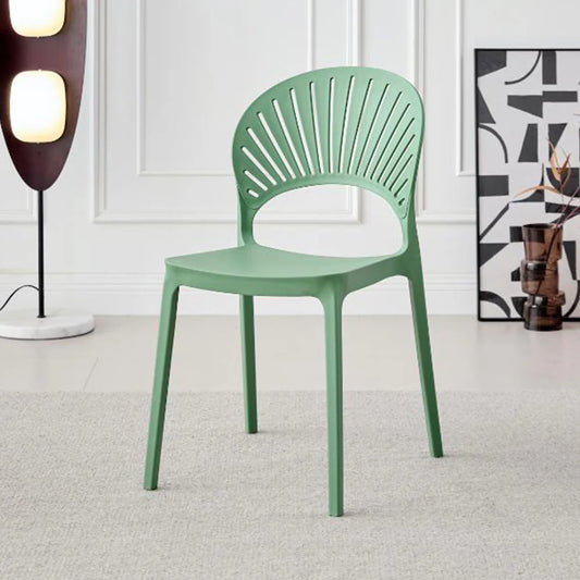 Silla Paraíso, Color Verde Oliva, con Espaldar y Diseño Moderno
