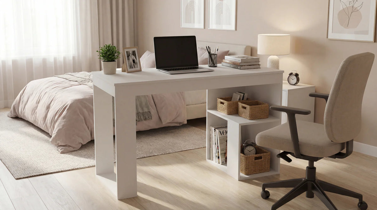 Clóset organizado en el dormitorio