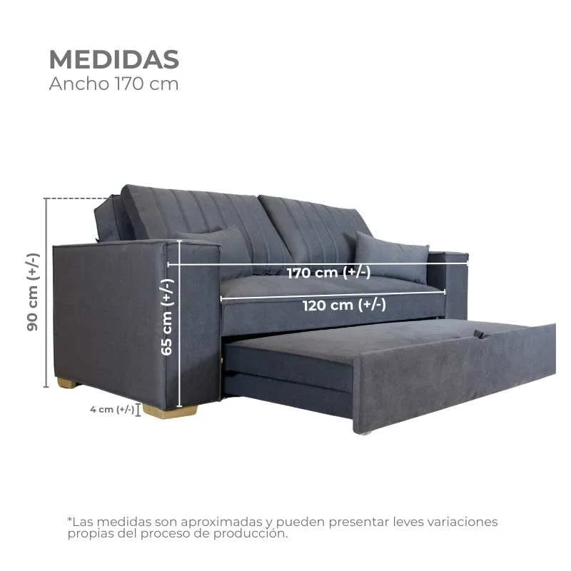 Sofá Cama Oslo Gris